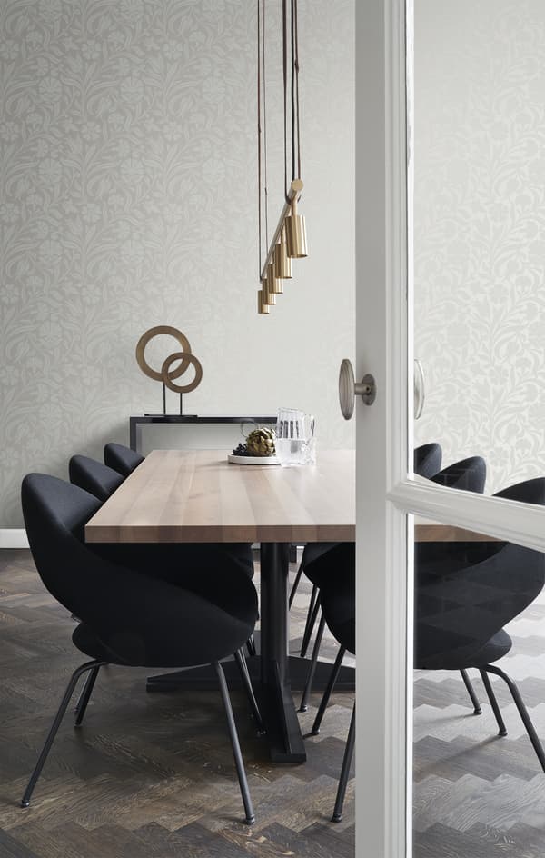 Origin Wallcoverings tapet blommor grått 53 cm x 10,05 m