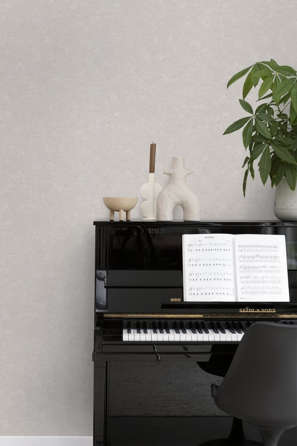 Origin Wallcoverings tapet ensfarvet gråt 53 cm x 10,05 m