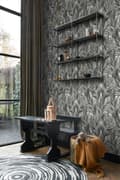 Miniatyrbild 4 av 8: ESTAhome tapet palmblad svart och vitt - 139008 - 0,53 x 10,05 m