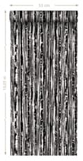 Miniatyrbild 5 av 5: Origin Wallcoverings tapet ränder svart och vitt 53 cm x 10,05 m