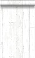 Miniatyrbild 1 av 8: Origin Wallcoverings tapet slitna plankor av träskräp benvitt 53 cm x 10,05 m