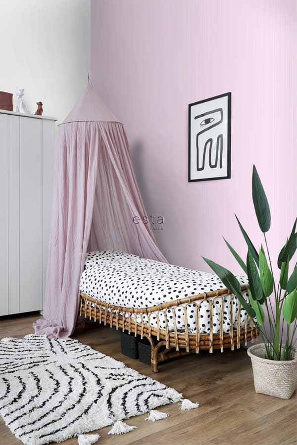 ESTAhome tapet striber lyserødt 53 cm x 10,05 m
