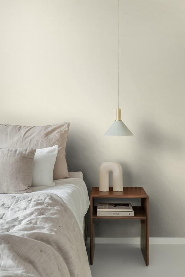 ESTAhome tapet jeanstygstruktur krämfärgat 53 cm x 10,05 m