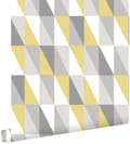Miniatyrbillede 1 af 8: ESTAhome tapet grafiske trekanter okkergult og gråt 53 cm x 10,05 m