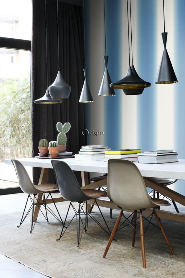 Origin Wallcoverings tapet doppfärgat motiv turkost 53 cm x 10,05 m