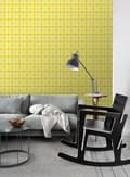 Miniatyrbillede 3 af 7: ESTAhome tapet rombemotiv gul 53 cm x 10,05 m