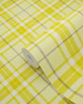 Miniatyrbillede 5 af 7: ESTAhome tapet rombemotiv gul 53 cm x 10,05 m