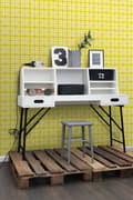 Miniatyrbillede 2 af 7: ESTAhome tapet rombemotiv gul 53 cm x 10,05 m