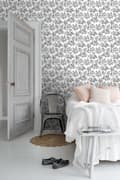 Miniatyrbild 5 av 8: ESTAhome tapet toile de Jouy svart 53 cm x 10,05 m