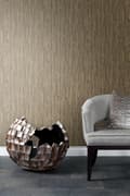 Miniatyrbillede 5 af 8: Origin Wallcoverings tapet striber skinnende kobberbrunt 53 cm x 10,05 m