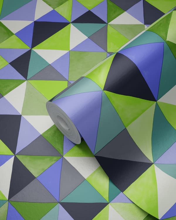 Origin Wallcoverings tapet kubism grönt 53 cm x 10,05 m