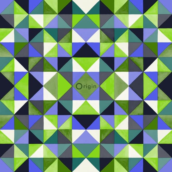 Origin Wallcoverings tapet kubism grönt 53 cm x 10,05 m