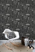 Miniatyrbild 5 av 8: ESTAhome tapet sportcitat svart 53 cm x 10,05 m