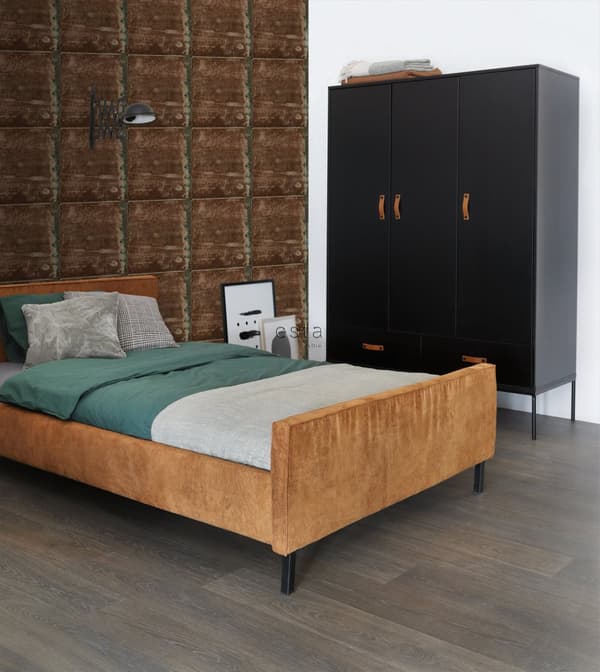 ESTAhome tapet metallplåtar rostbrunt 53 cm x 10,05 m