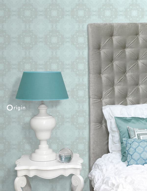 Origin Wallcoverings tapet grafisk form havgrønt 53 cm x 10,05 m