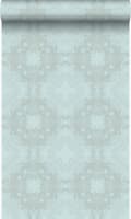 Miniatyrbillede 1 af 6: Origin Wallcoverings tapet grafisk form havgrønt 53 cm x 10,05 m