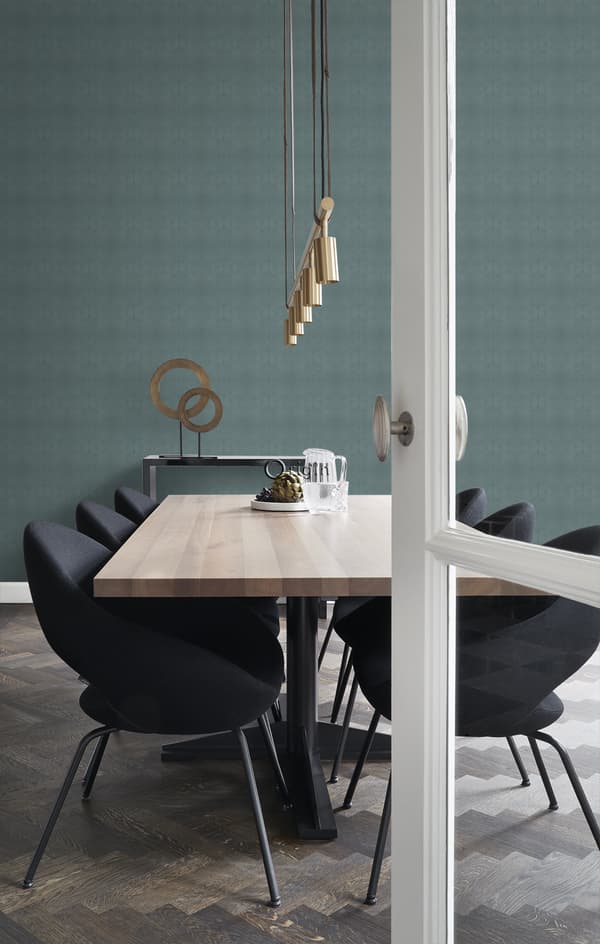 Origin Wallcoverings tapet djurmönster bensinblått 53 cm x 10,05 m