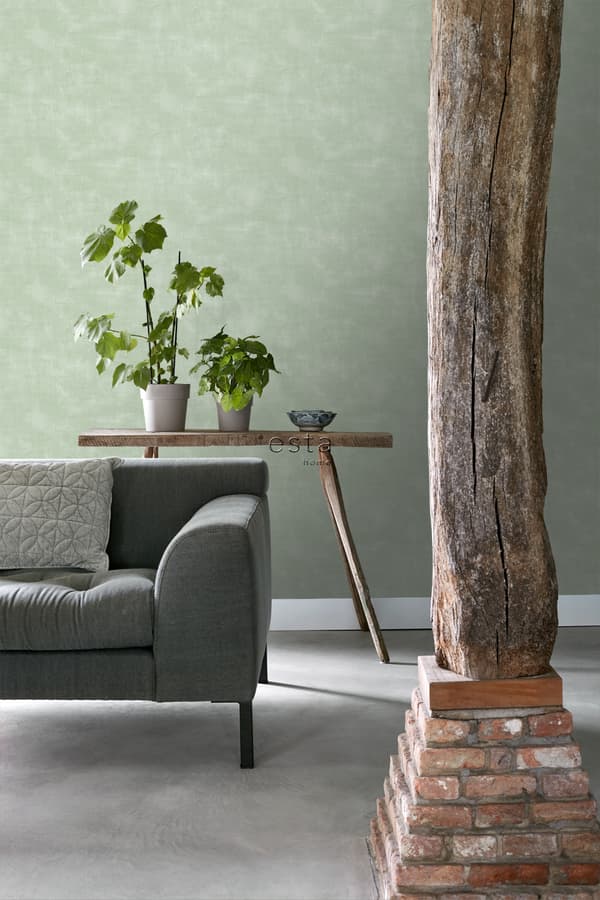 ESTAhome tapet betonglook ljusgrönt 0,53 x 10,05 m