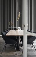 Miniatyrbild 2 av 8: Origin Wallcoverings tapet ränder svart och glänsande brons 53 cm x 10,05 m