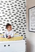 Miniatyrbild 3 av 8: ESTAhome tapet grafiskt motiv svart och vitt 0,53 x 10,05 m