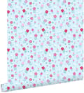 Miniatyrbild 1 av 8: ESTAhome tapet blommor turkost 53 cm x 10,05 m