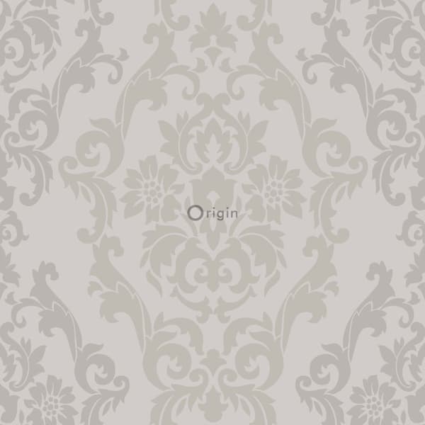 Origin Wallcoverings tapet ornament mullvadsgrått 53 cm x 10,05 m