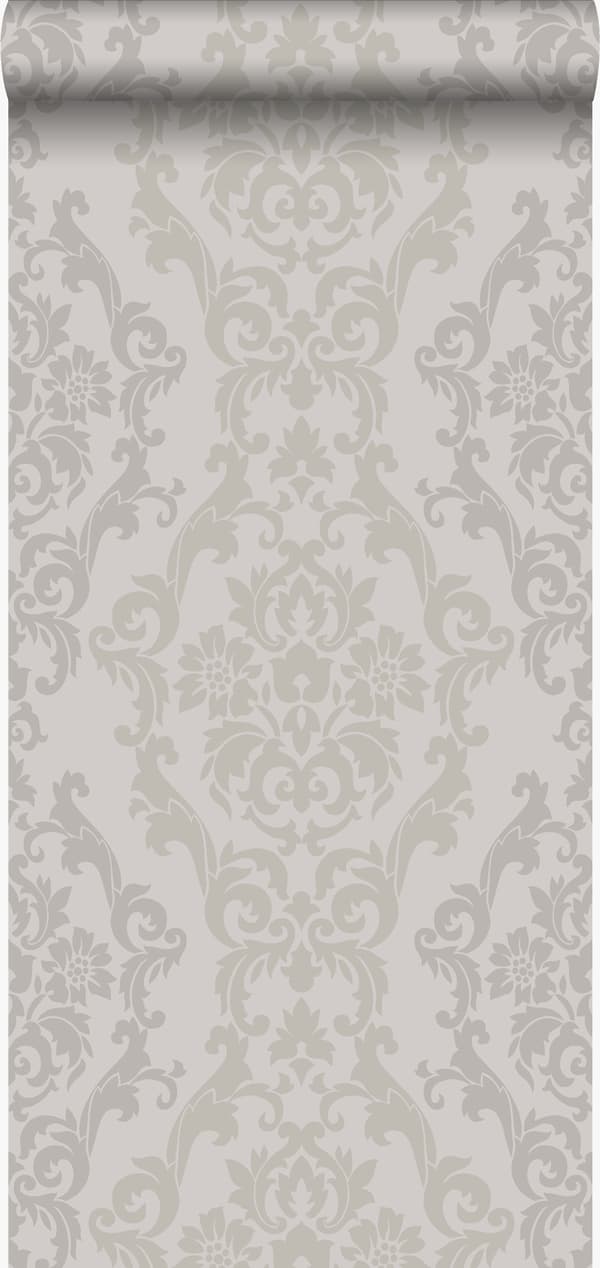 Origin Wallcoverings tapet ornament mullvadsgrått 53 cm x 10,05 m