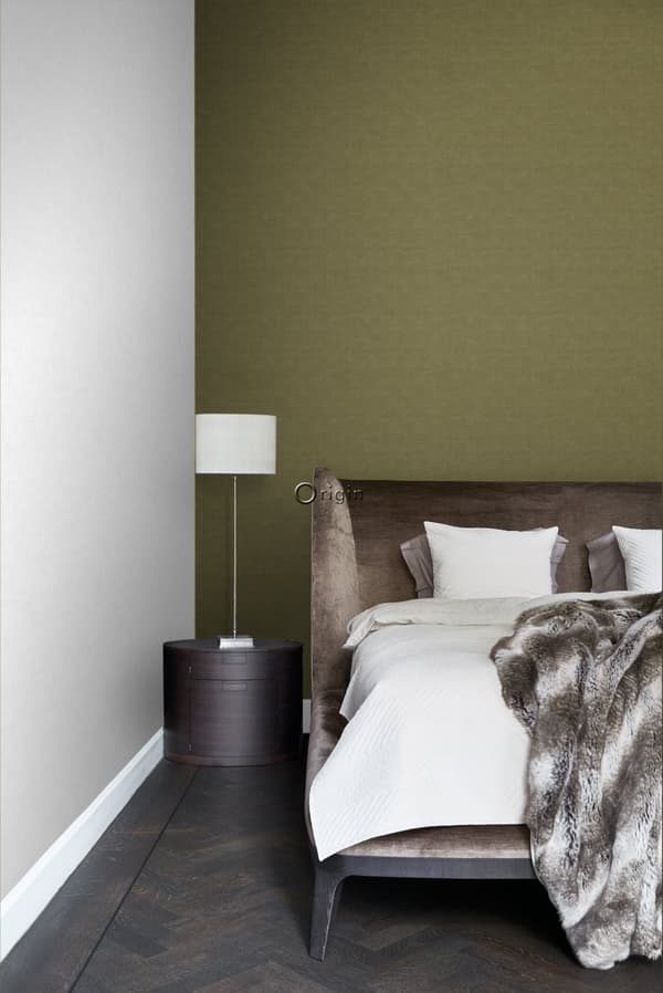 Origin Wallcoverings tapet linnedstruktur okkergult 0,53 x 10,05 m