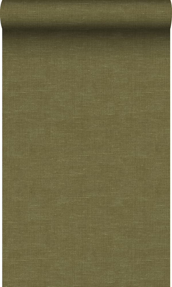 Origin Wallcoverings tapet linnedstruktur okkergult 0,53 x 10,05 m