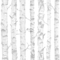 Miniatyrbillede 2 af 8: ESTAhome tapet birkestammer sølv og hvidt 53 cm x 10,05 m