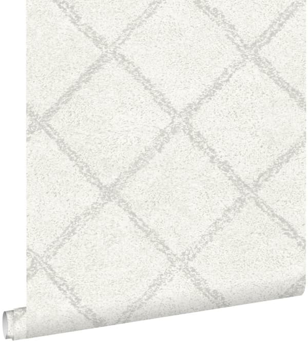 ESTAhome tapet orientalisk berbermatta varm ljusgrått och matt vitt 53 cm x 10,05 m