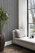 Miniatyrbild 3 av 8: Origin Wallcoverings tapet ränder mullvadsgrått - 347302 - 53 cm x 10,05 m
