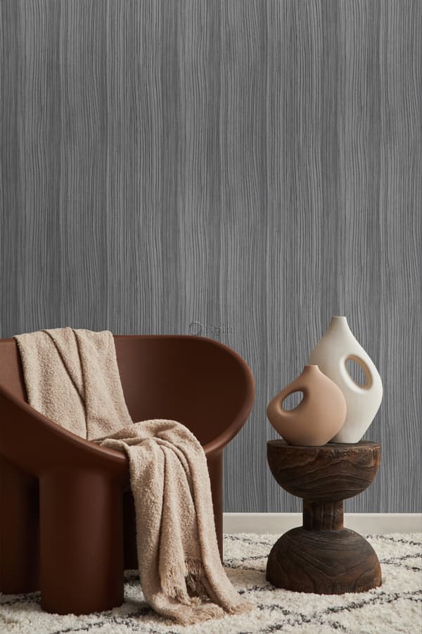 Origin Wallcoverings tapet ränder mullvadsgrått - 347302 - 53 cm x 10,05 m