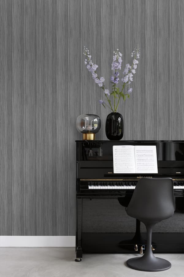 Origin Wallcoverings tapet ränder mullvadsgrått - 347302 - 53 cm x 10,05 m