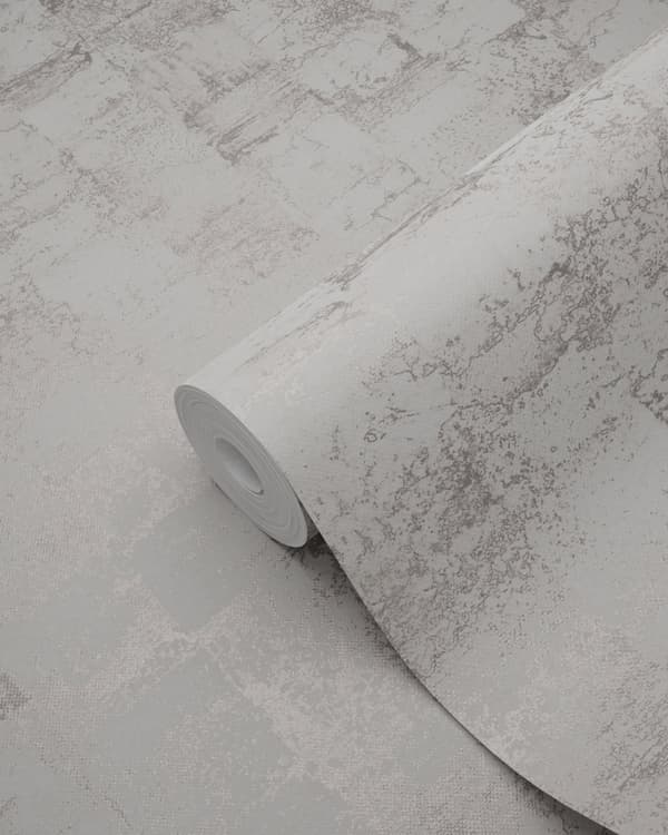 Origin Wallcoverings tapet med struktur ljust grålila 53 cm x 10,05 m