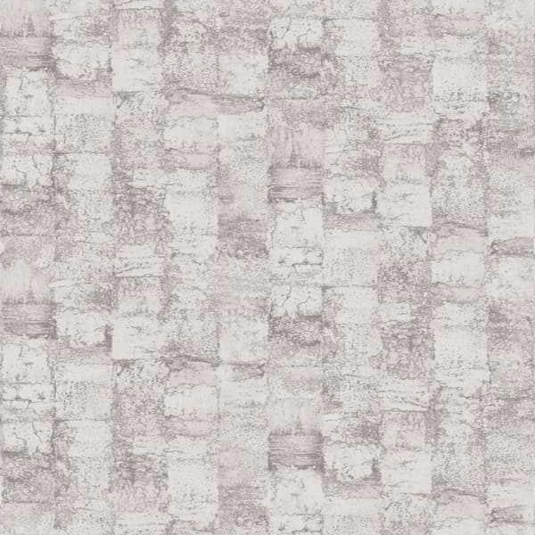 Origin Wallcoverings tapet med struktur ljust grålila 53 cm x 10,05 m
