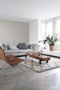Miniatyrbild 6 av 8: ESTAhome tapet slitna golvbrädor mullvadsgrått 53 cm x 10,05 m