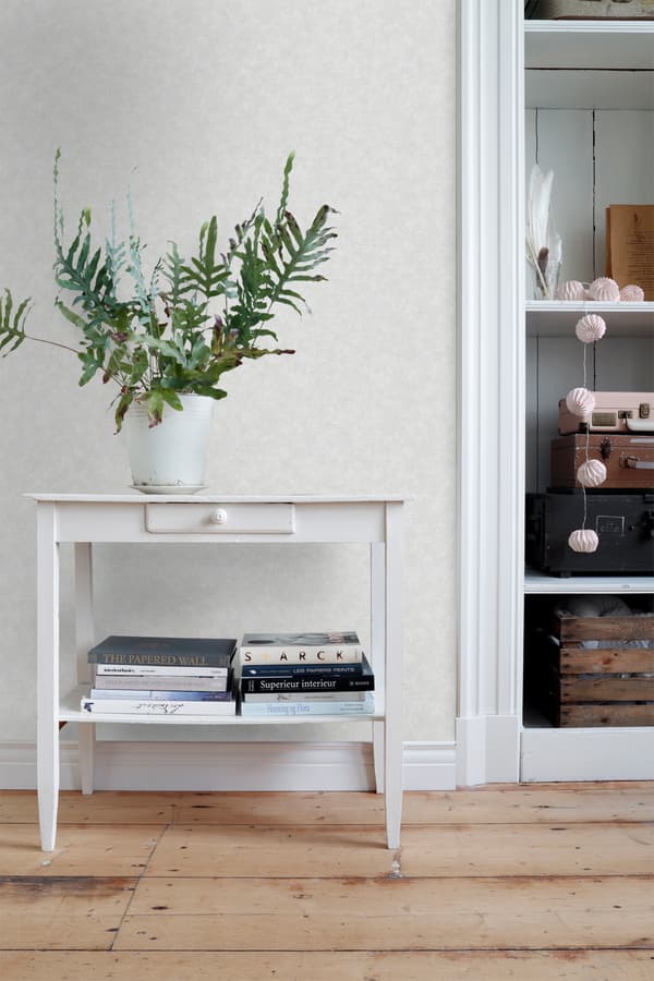 ESTAhome tapet enfärgad grått 53 cm x 10,05 m