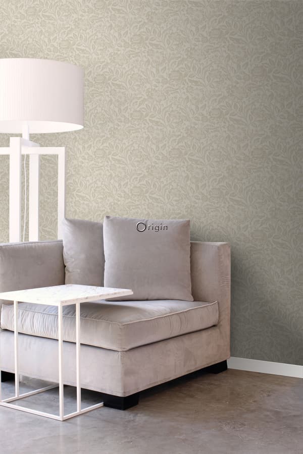 Origin Wallcoverings tapet blommor mörkbeige - 347024 - 53 cm x 10,05 m