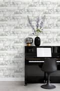 Miniatyrbillede 2 af 8: Origin Wallcoverings tapet marmorsten off-hvidt 53 cm x 10,05 m