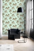 Miniatyrbillede 4 af 7: Origin Wallcoverings tapet roser havgrønt 53 cm x 10,05 m