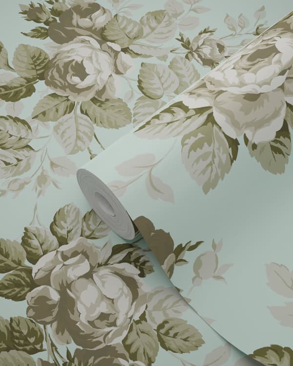 Origin Wallcoverings tapet roser havgrønt 53 cm x 10,05 m