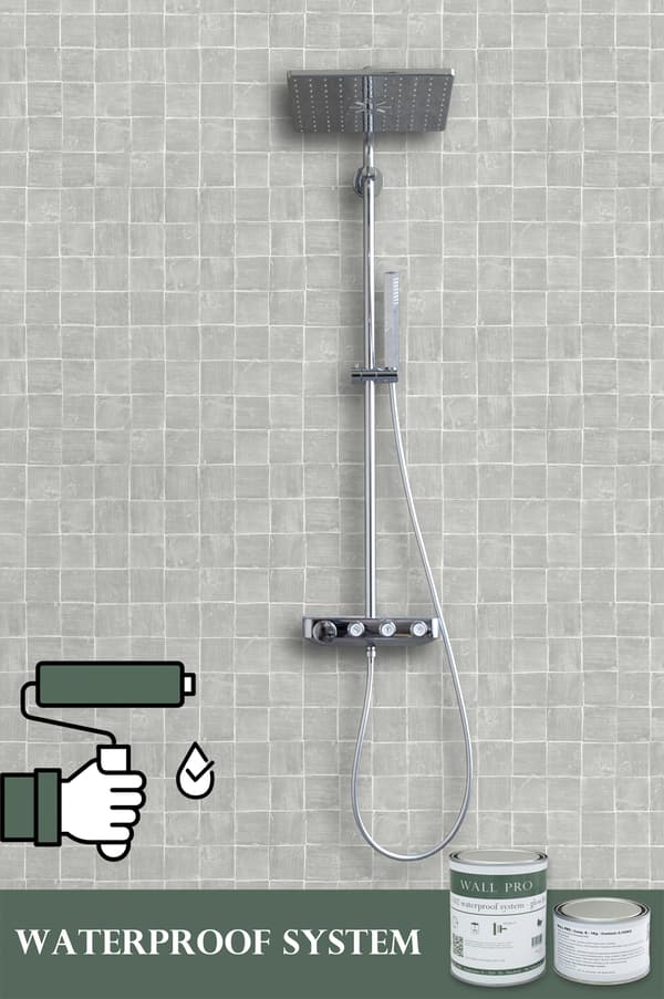 ESTAhome tapet kakelmotiv grått 53 cm x 10,05 m