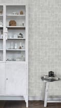 Miniatyrbild 7 av 8: ESTAhome tapet kakelmotiv grått 53 cm x 10,05 m