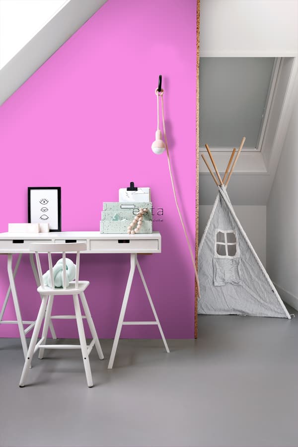 ESTAhome tapet enfärgad rosa 53 cm x 10,05 m