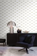 Miniatyrbild 4 av 7: Origin Wallcoverings tapet pantrar vitt och guld 0,53 x 10,05 m