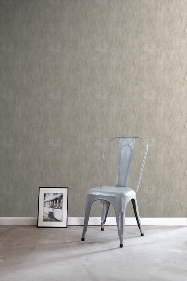 ESTAhome tapet enfärgad med målningseffekt beige brun - 127639 - 53 cm x 10,05 m