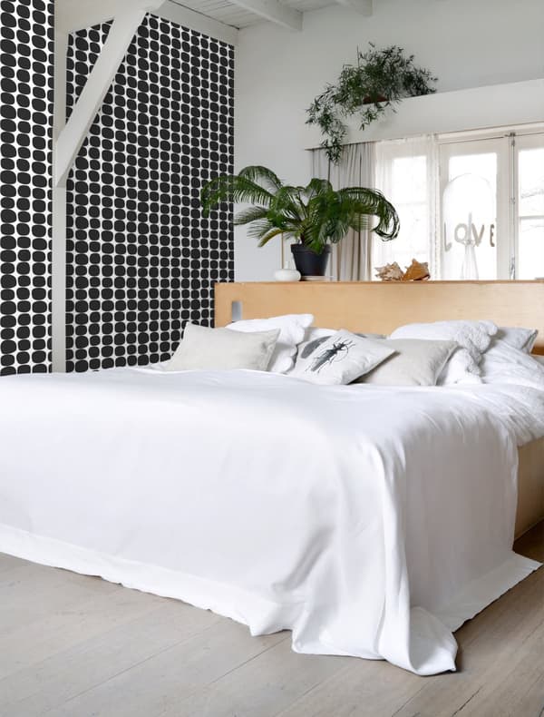 ESTAhome tapet grafiskt motiv svart och vitt 0,53 x 10,05 m