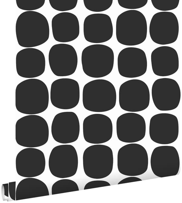 ESTAhome tapet grafiskt motiv svart och vitt 0,53 x 10,05 m