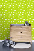Miniatyrbild 2 av 5: ESTAhome tapet djur limegrönt 53 cm x 10,05 m